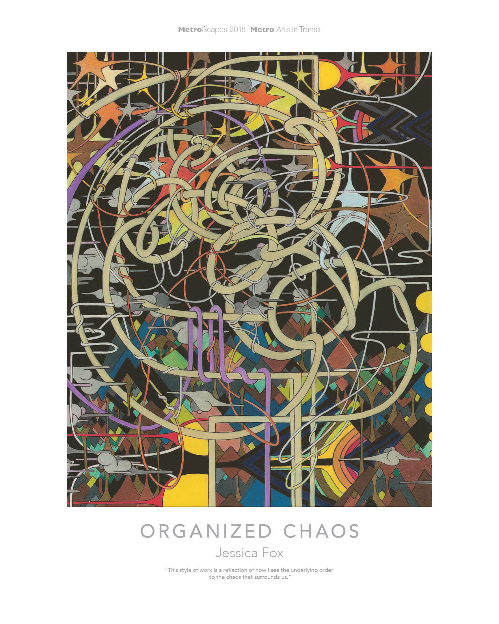 MetroScapes 2018 Poster Organized Chaos MetroStore